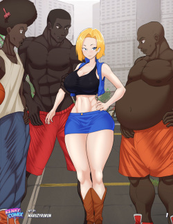 Kenny Comix  Android 18 visits South City - Short Comic