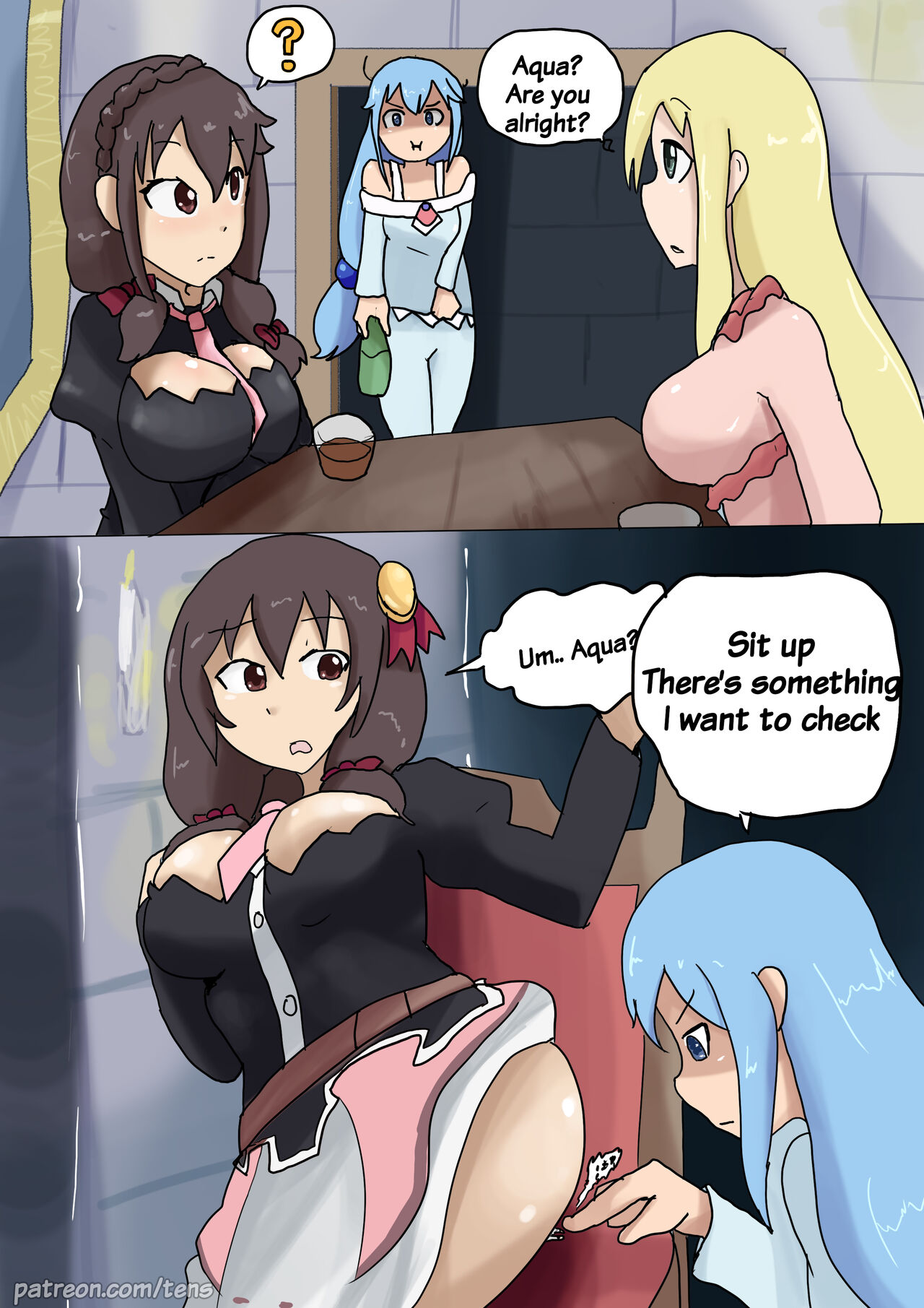 Aqua hentai comics фото 80