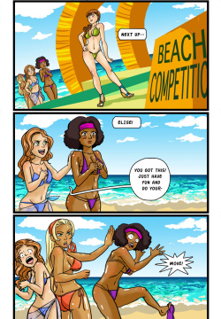 The Naked Peaches Comic: Beach